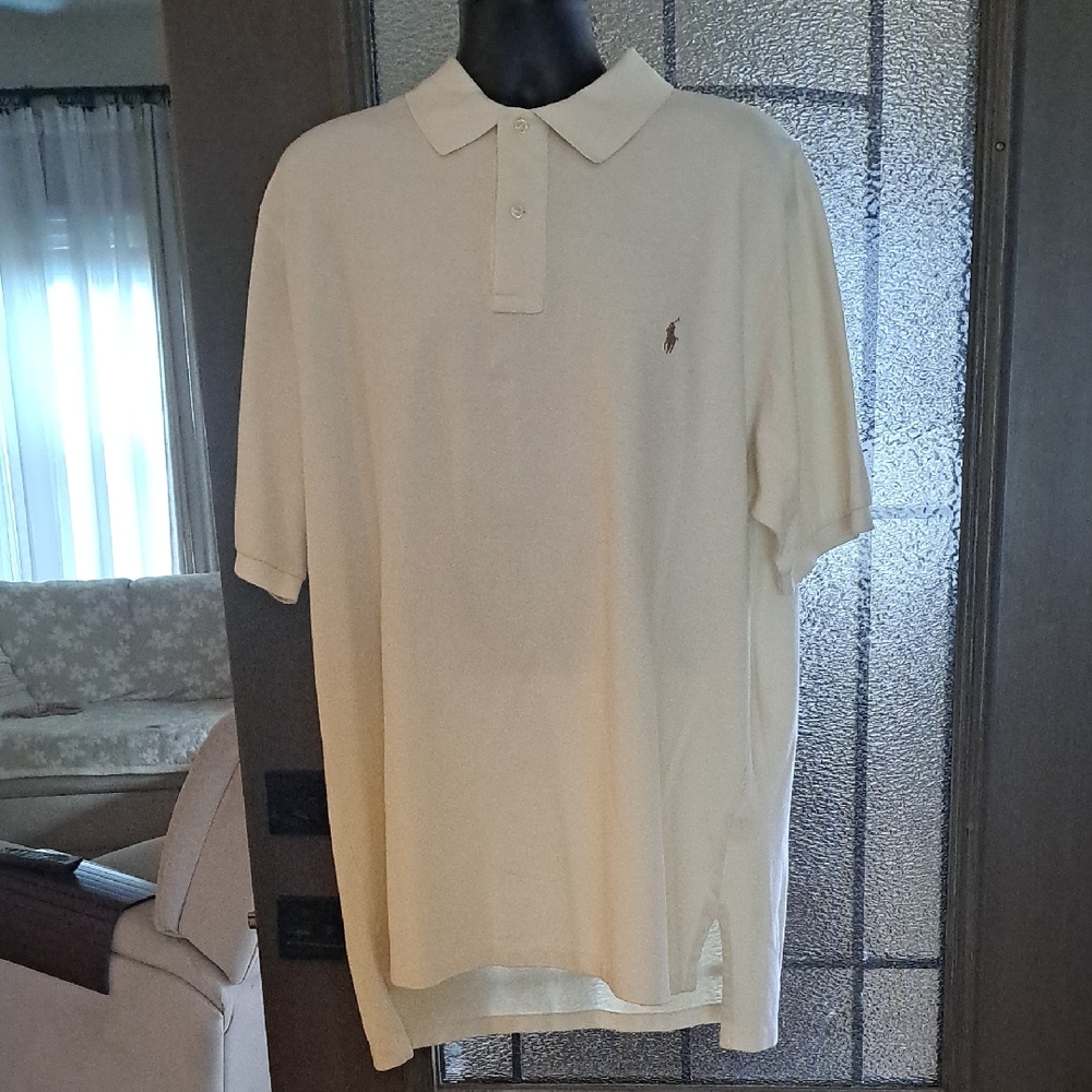 Men's Cream Polo Shirt